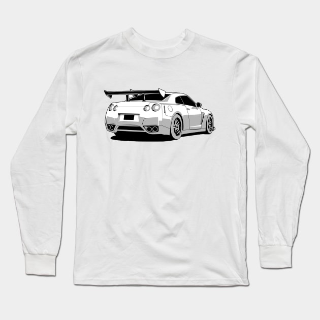 Nissan GTR Long Sleeve T-Shirt by R12 Designs